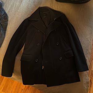 Express men’s peacoat, small